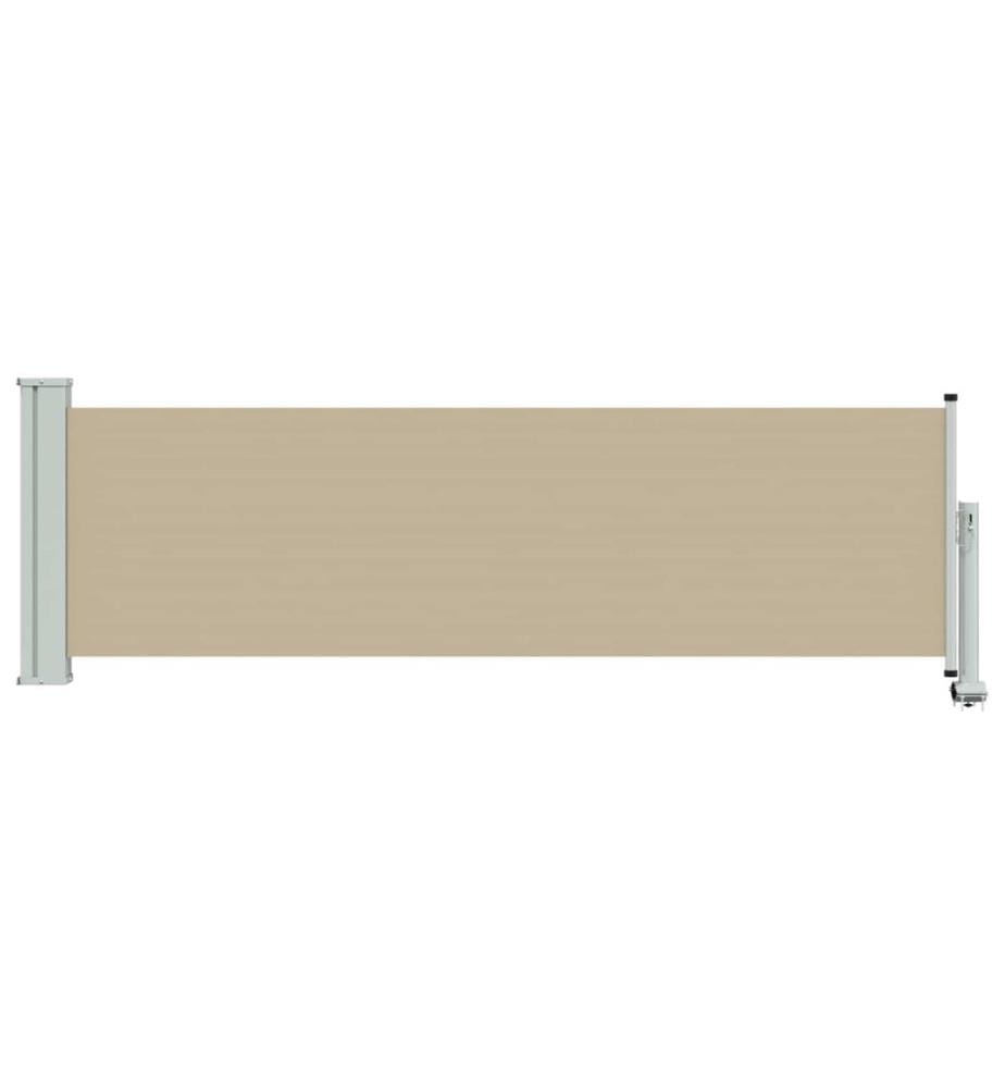 vidaXL Auvent latéral 100% polyester fer acier