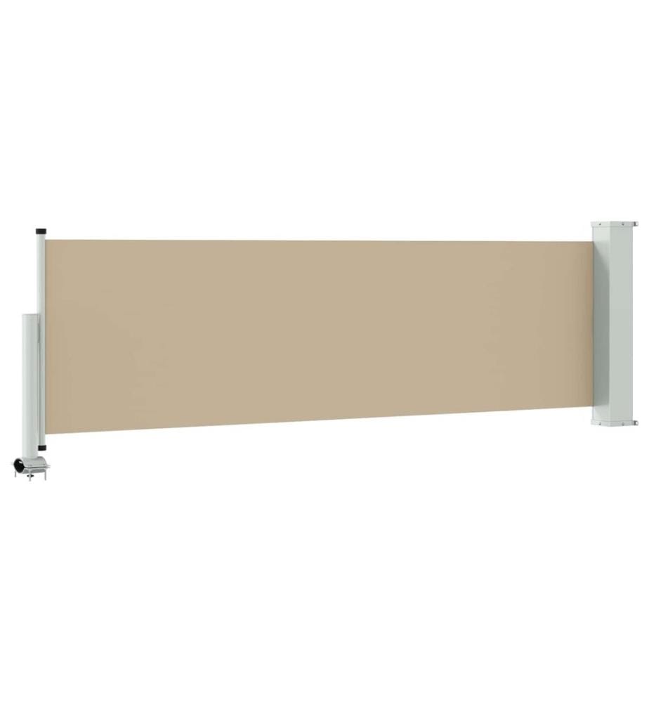 vidaXL Auvent latéral 100% polyester fer acier