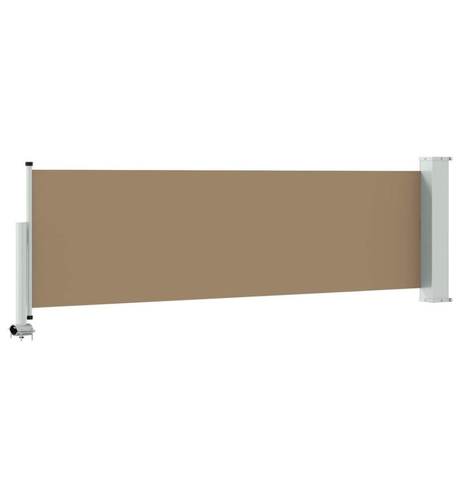 vidaXL Auvent latéral 100% polyester fer acier