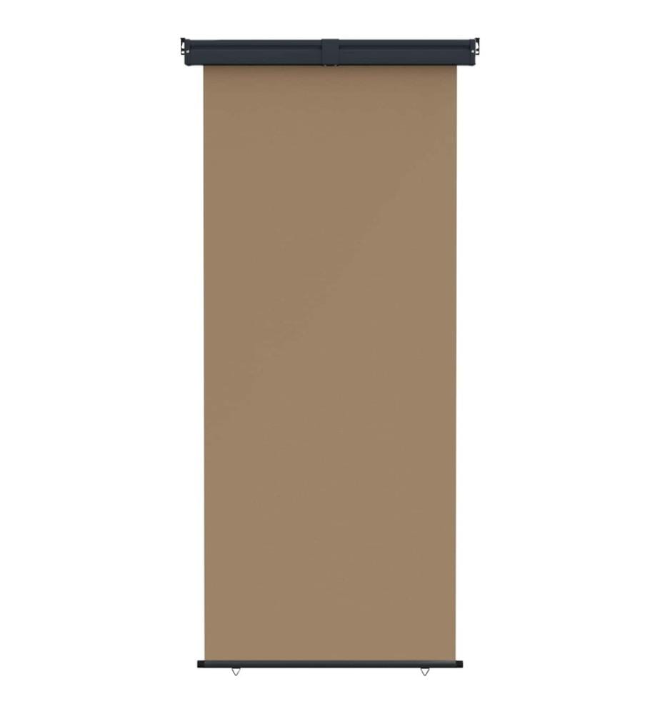 vidaXL Store latéral de balcon 100% polyester fer acier