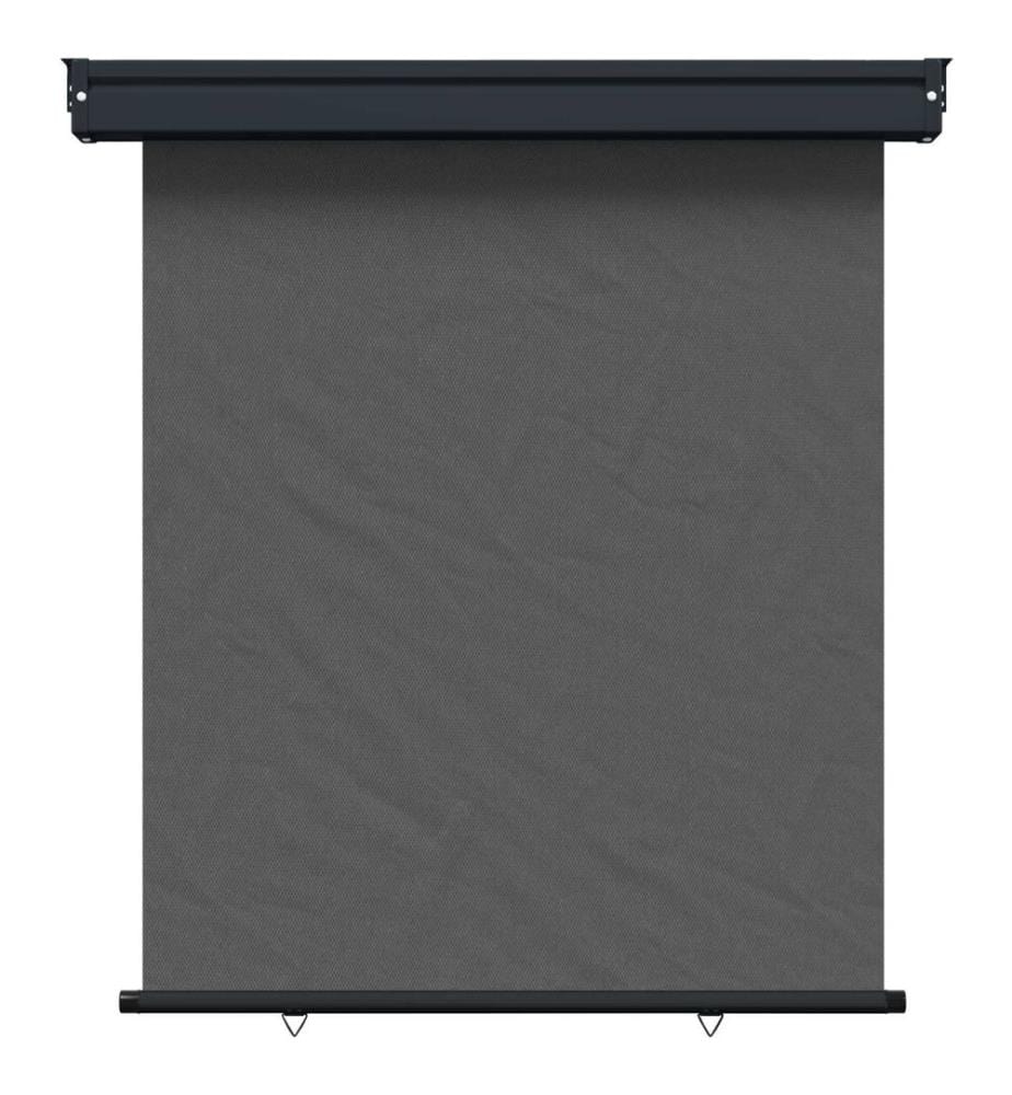 vidaXL Store latéral de balcon 100% polyester fer acier