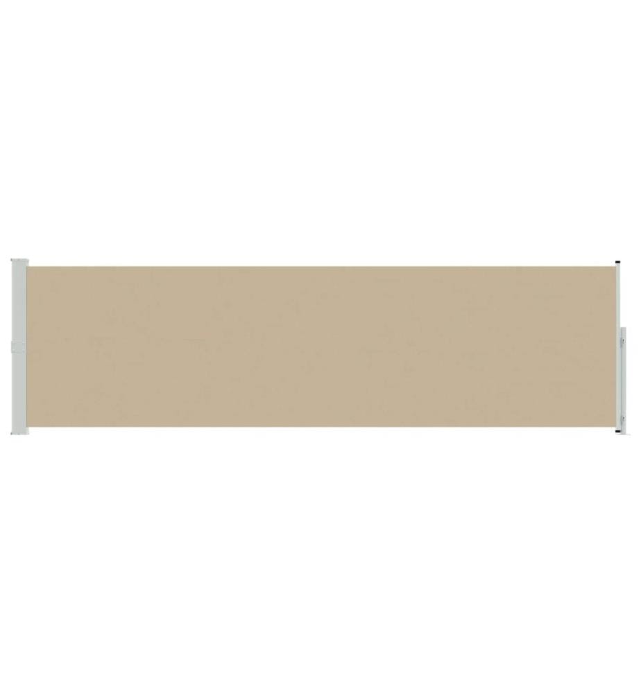 vidaXL Ausziehbares Seitenmarkise Beige 300 x 120 cm Polyester