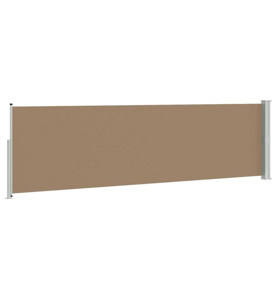 vidaXL Store latéral rétractable 100% polyester fer acier