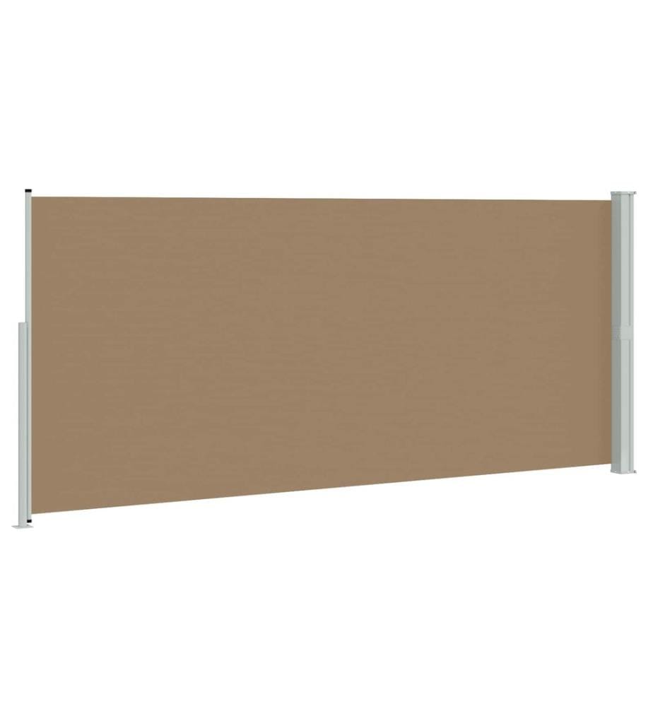 vidaXL Store latéral rétractable Taupe 300 x 180 cm Polyester
