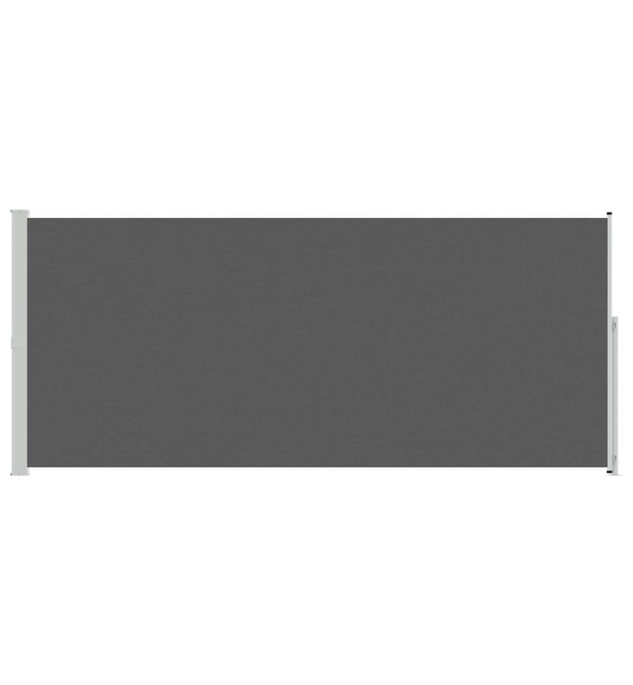 vidaXL Ausziehbares Seitenmarkise Anthrazit 600 x 200 cm Polyester