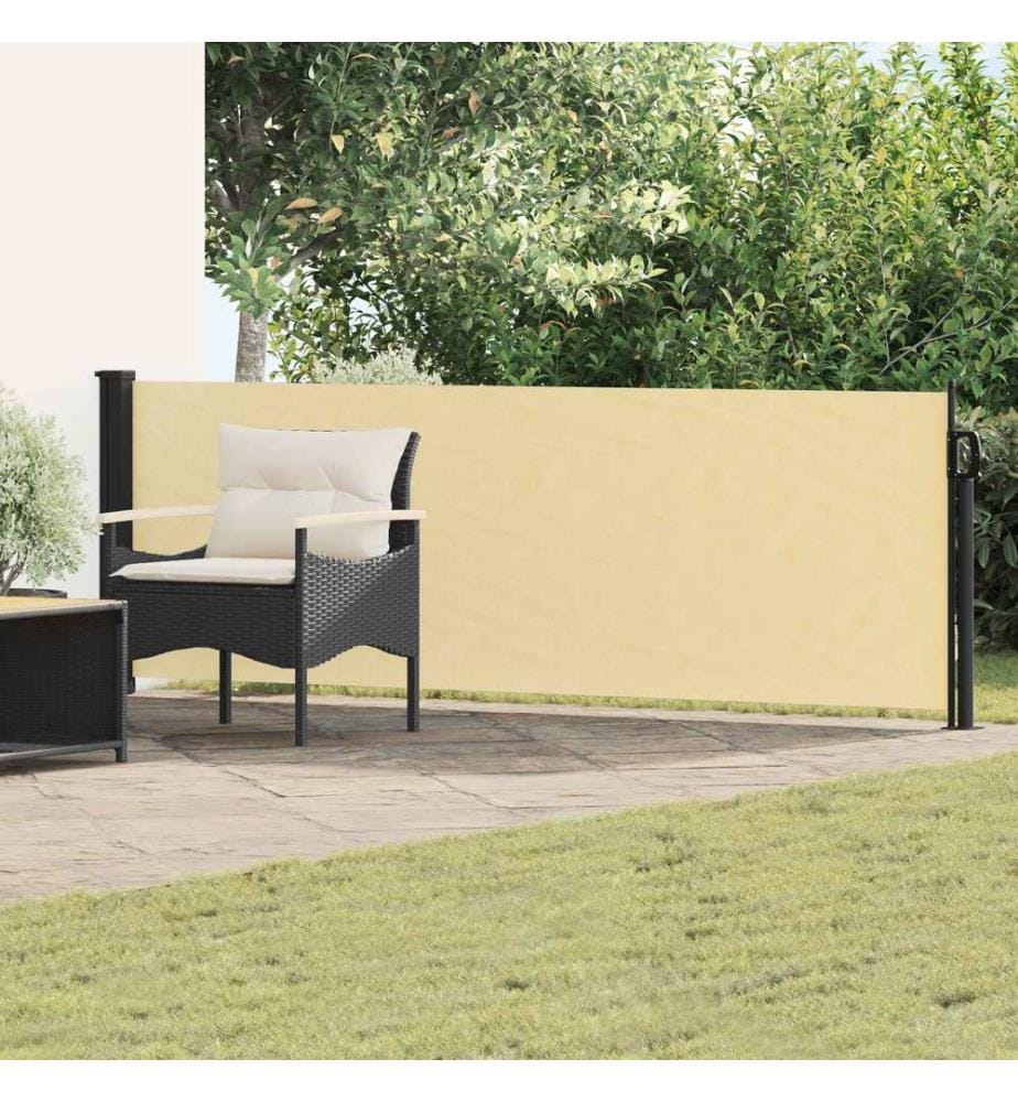 vidaXL Store latéral rétractable Sable 300 x 100 cm Polyester