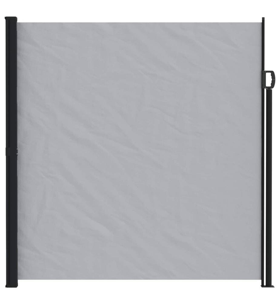 vidaXL Store latéral rétractable Gris 600 x 220 cm Polyester