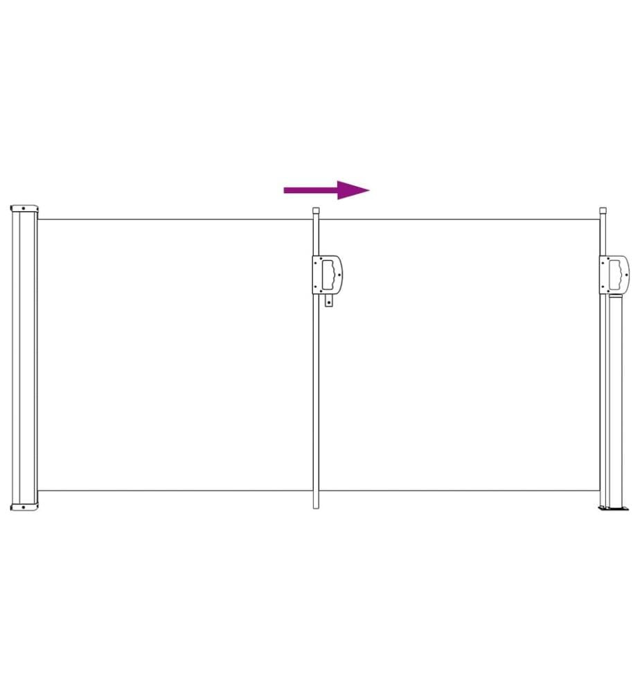 vidaXL Store latéral rétractable 300 x 100 cm Polyester Rectangulaire