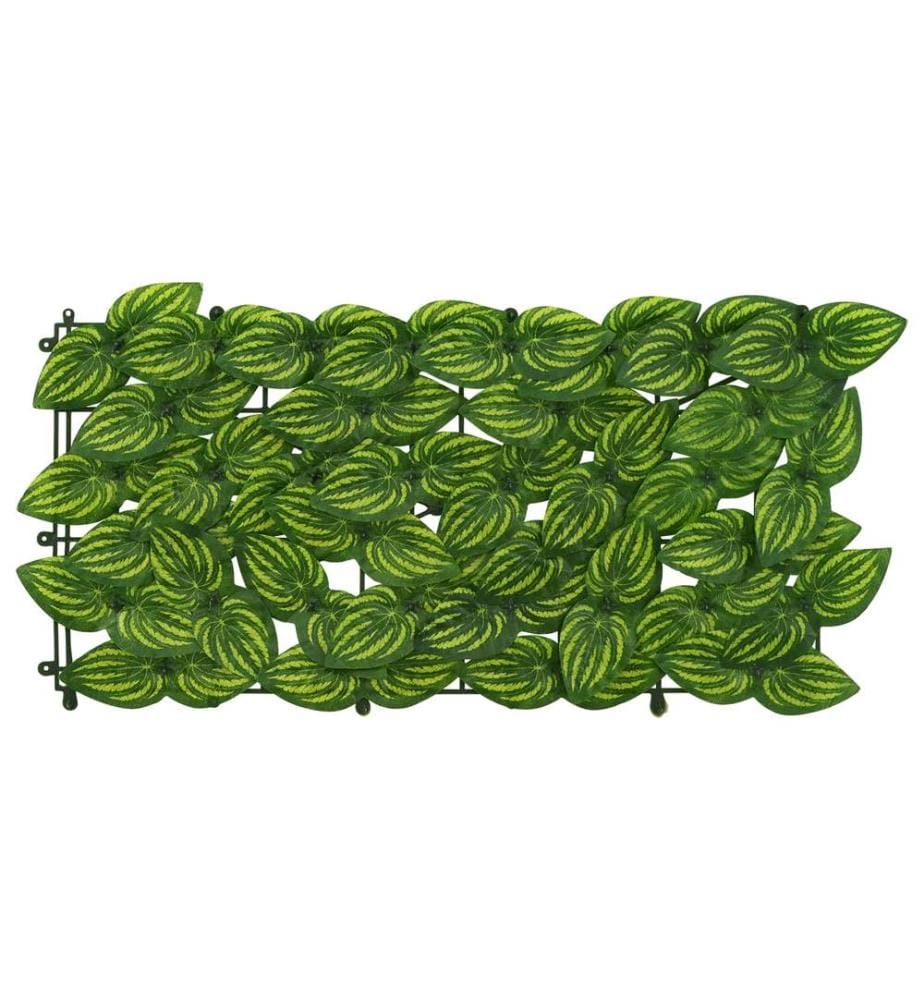 vidaXL Écran de balcon avec feuilles Vert et jaune 300 x 75 cm
