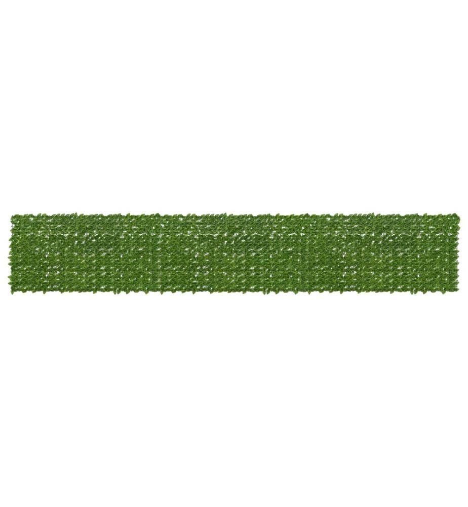 vidaXL Écran de balcon avec feuilles Vert et jaune 600 x 100 cm
