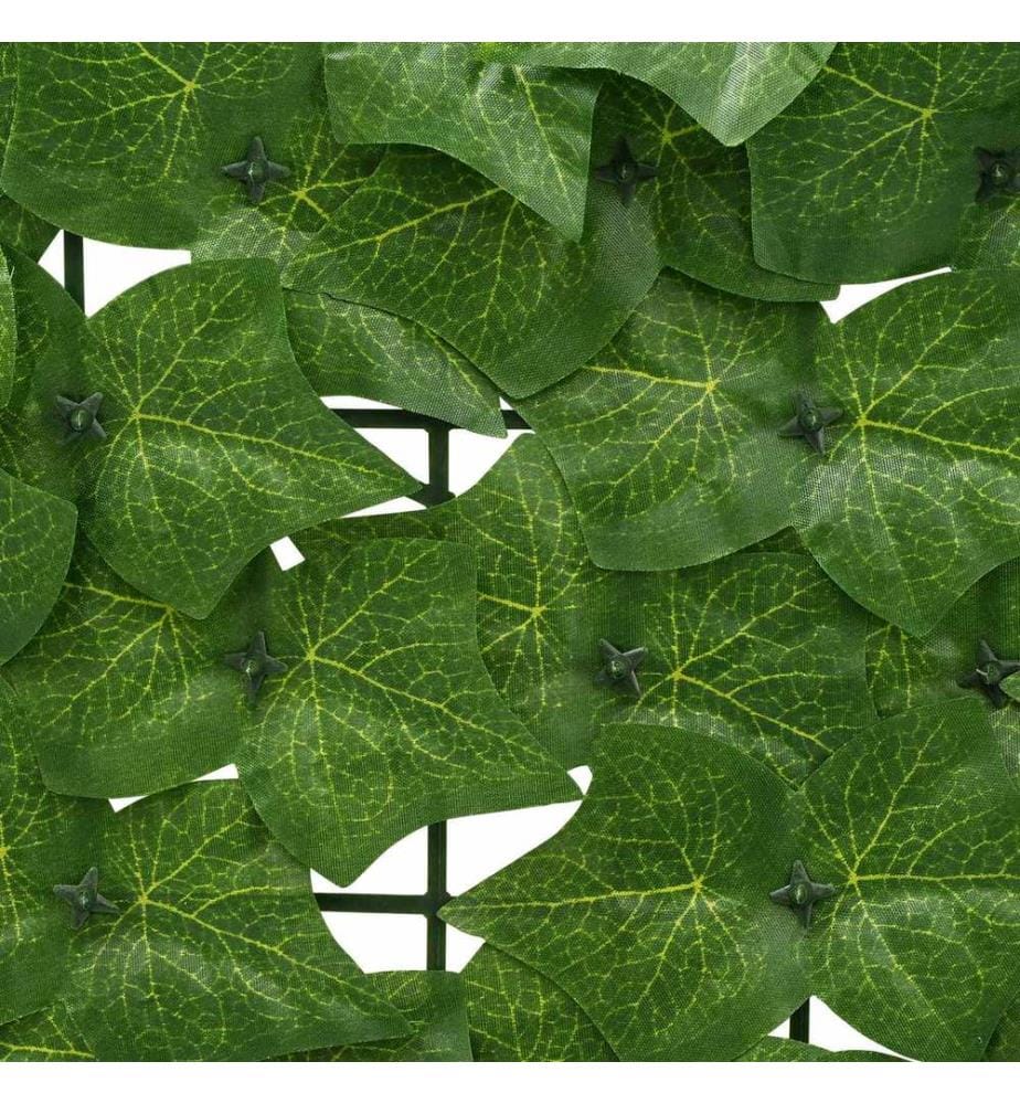 vidaXL Balcony Screen with Leaves Grün 300 x 75 cm