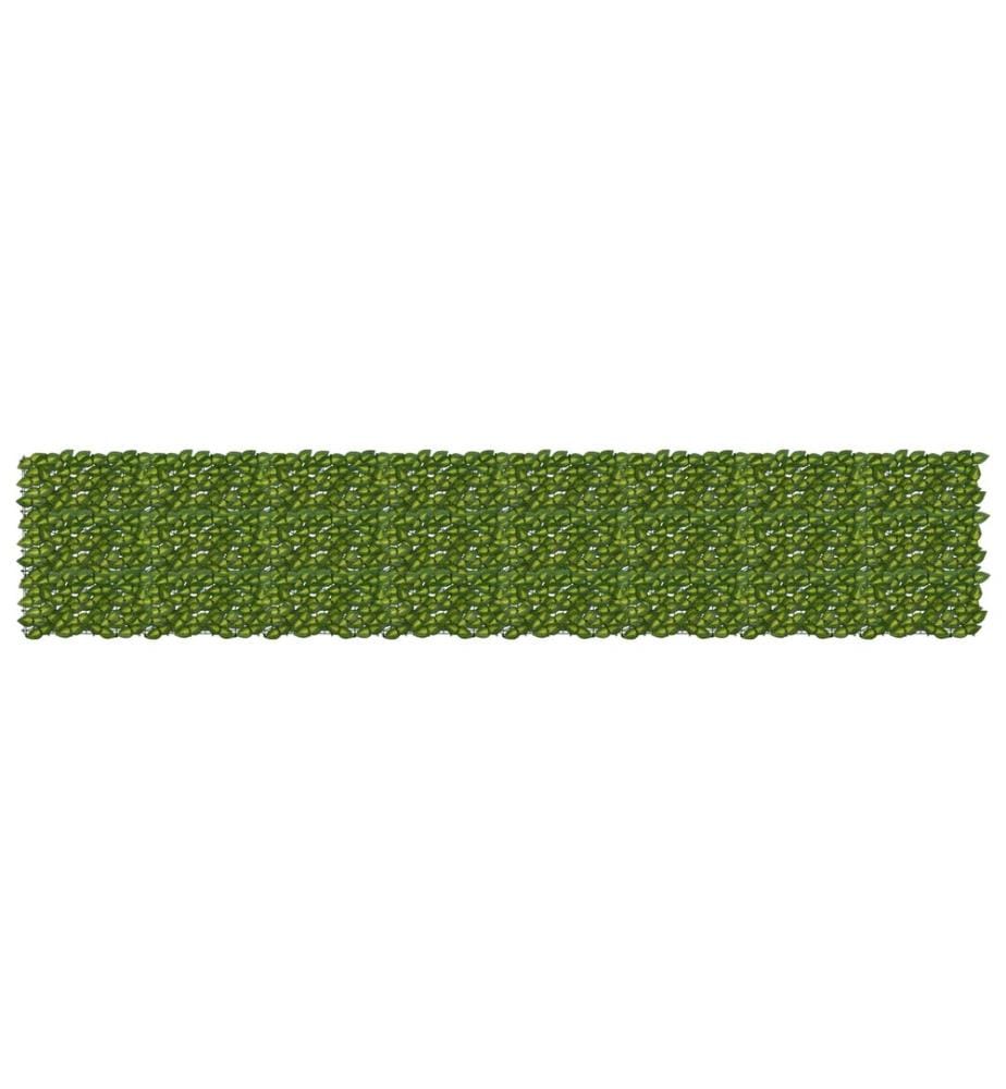 vidaXL Écran de balcon avec feuilles Vert et jaune 400 x 75 cm