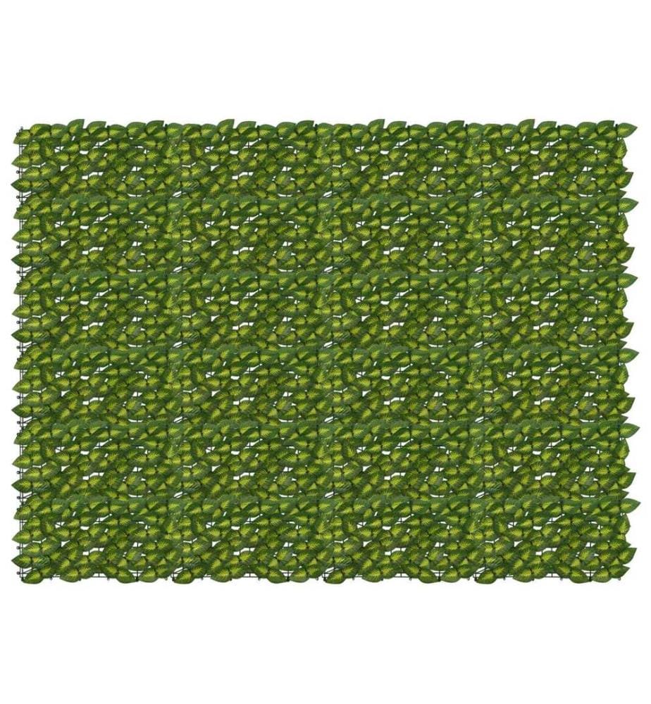 vidaXL Écran de balcon avec feuilles Vert et jaune 200 x 150 cm