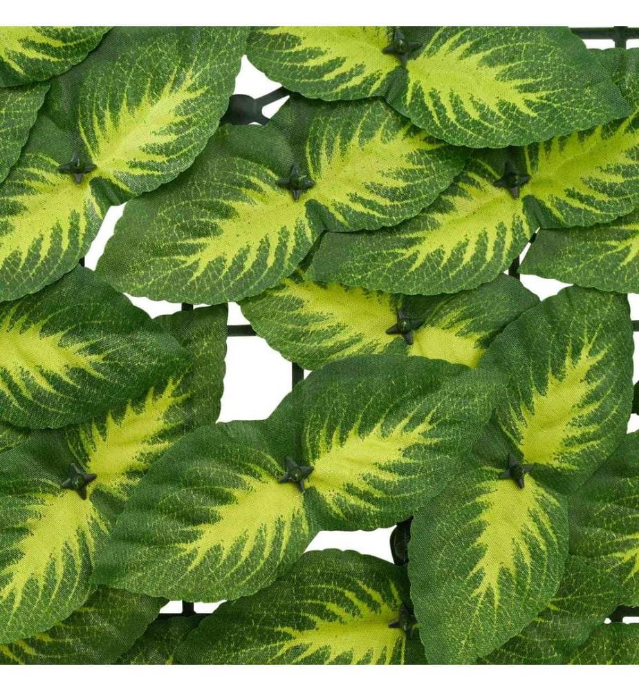 vidaXL Écran de balcon avec feuilles Vert et jaune 200 x 150 cm
