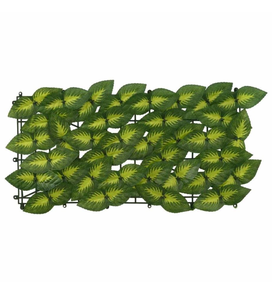 vidaXL Balcony Screen with Leaves Grün und Gelb 400 x 150 cm