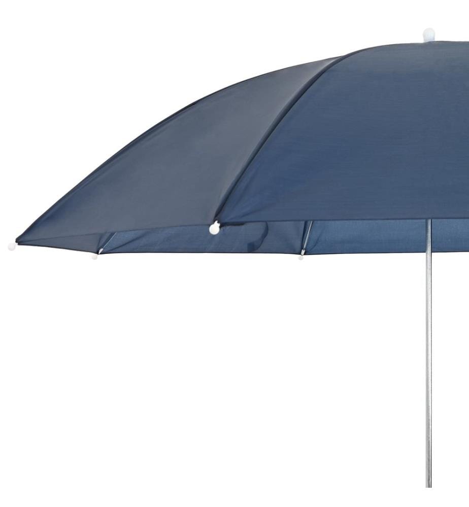 vidaXL Parapluie avec pince 2 pcs Bleu marine Ø 105 x 86 cm