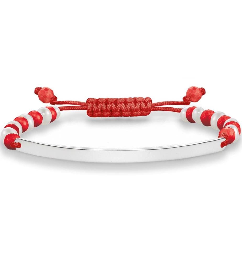Armband - Silber und Rot