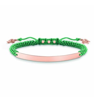 Bracelet 12-19 cm - Vert et Doré Rose
