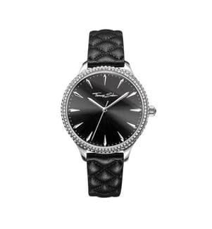 Quarzuhr - Schwarz und Silber 38 mm
