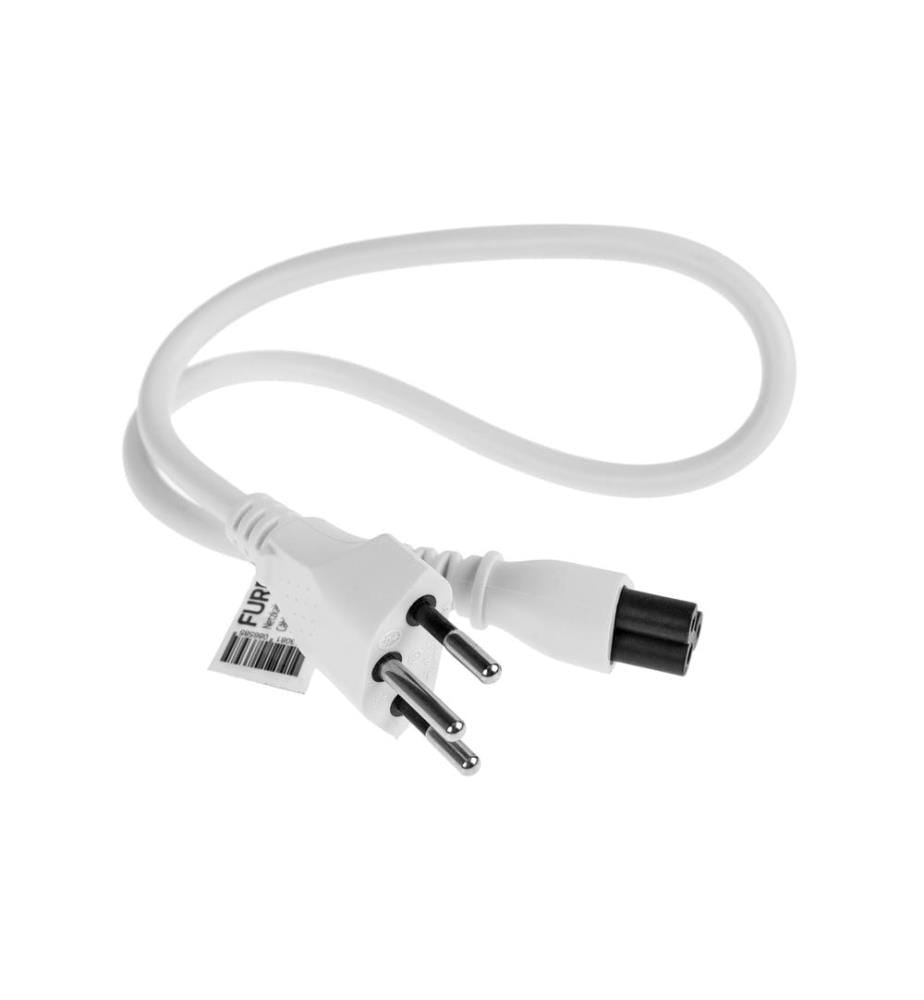FURBER.POWER - Netzkabel C5-T12 0.5 m Weiss