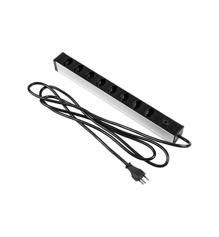 FURBER.POWER - Bloc multiprises 19” 8x T13 Noir