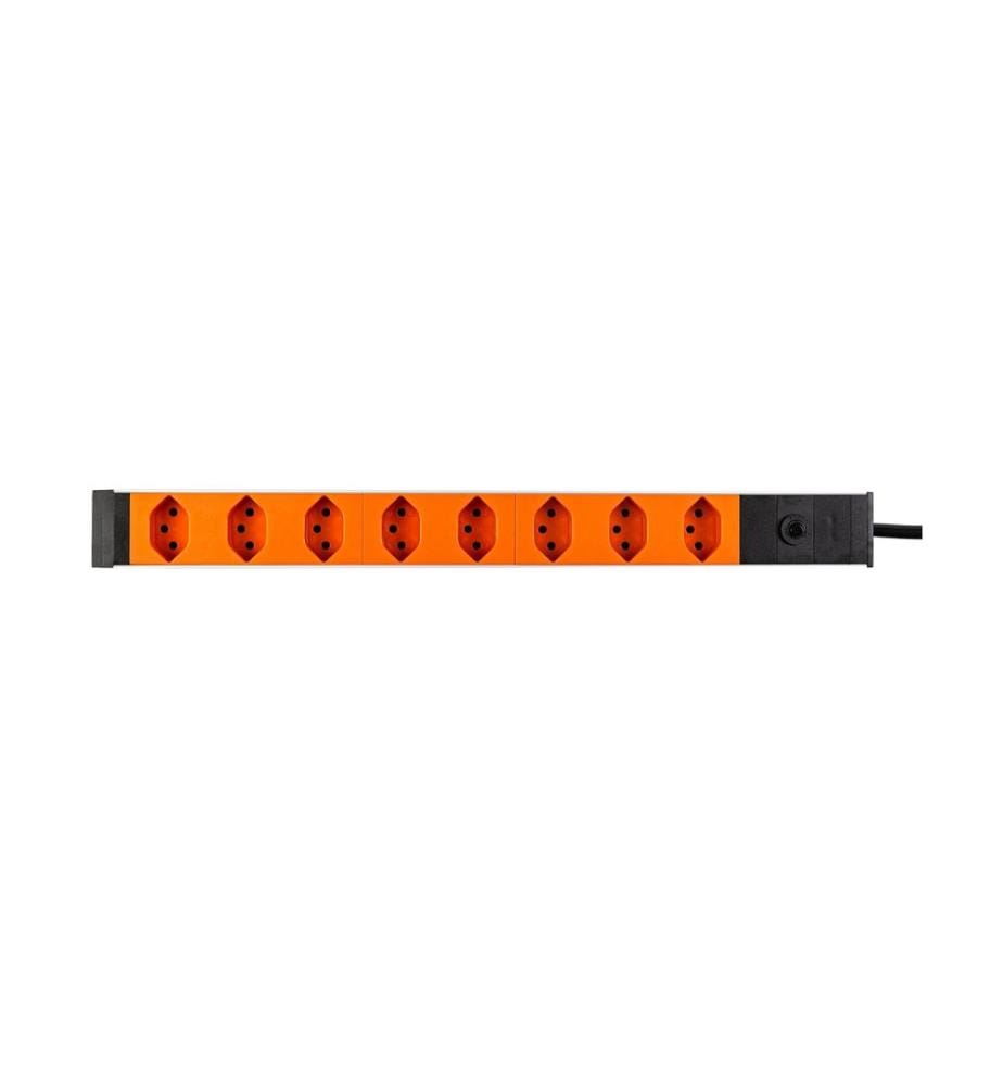 FURBER.POWER - Bloc multiprises 19” 8x T13 Orange