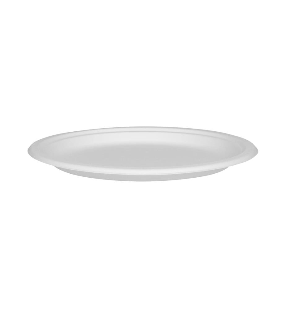 FURBER - Assiettes jetables Ø 26 cm, 50 pièces, blanc