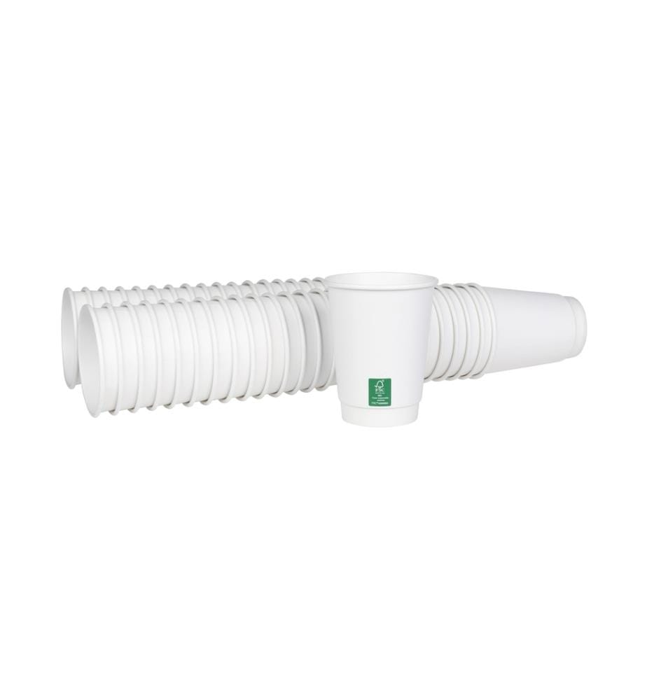 FURBER - Tasses à café jetables 400 ml, 50 pièces