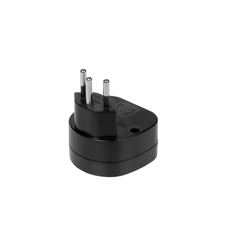 FURBER.POWER - Reiseadapter Welt – CH, Schwarz