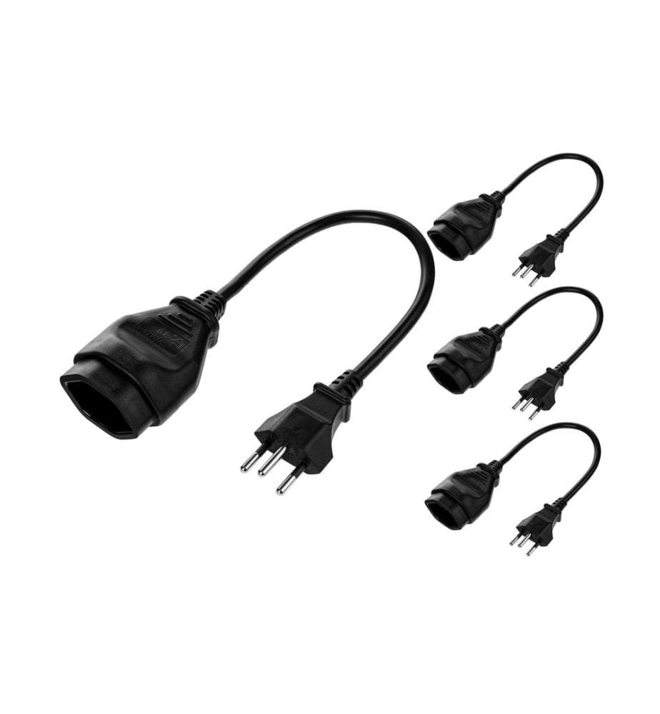 FURBER.POWER - Verlängerungskabel T13-T12 0.2 m, 4 Stück