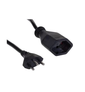 FURBER.POWER - Verlängerungskabel T13-T12 10 m Schwarz