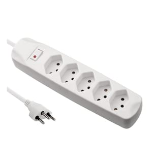 FURBER.POWER - Bloc multiprises 5x T13 avec interrupteur, blanc