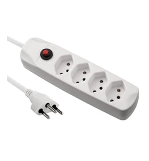 FURBER.POWER - Bloc multiprises avec protection contre les surcharges 4x T13 Blanc