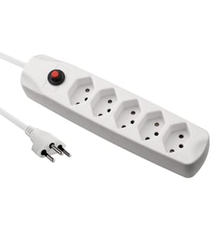 FURBER.POWER - Bloc multiprises avec protection contre les surcharges 5x T13 Blanc