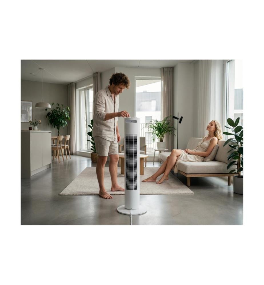 FURBER - Turmventilator Vayu-Torre, Weiss