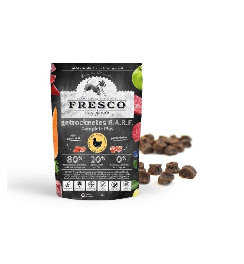 FRESCO - Trockenfutter BARF Complete Plus Huhn, 1 kg