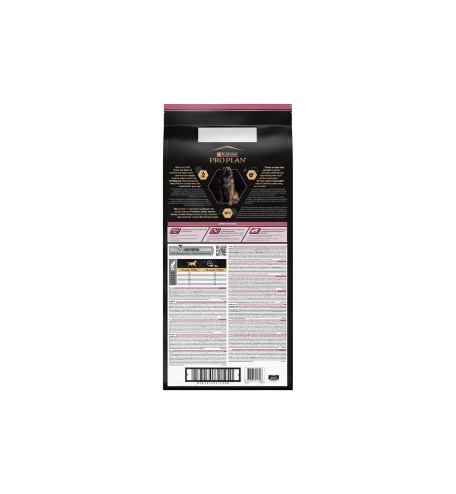 PURINA - Pro Plan Alimentation sèche L Robust Adult Sensitive Skin Saumon, 14 kg