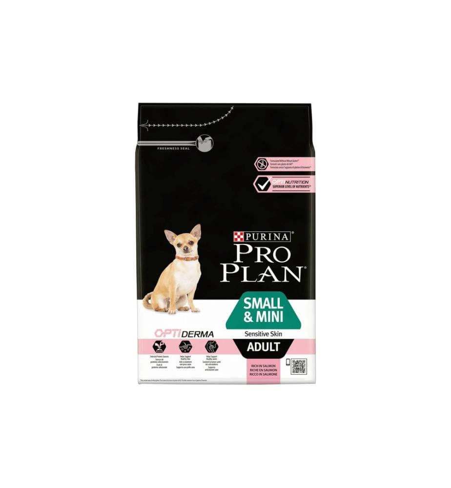 PURINA - Pro Plan Trockenfutter S/Mini Adult Sensitive Skin Lachs, 3 kg
