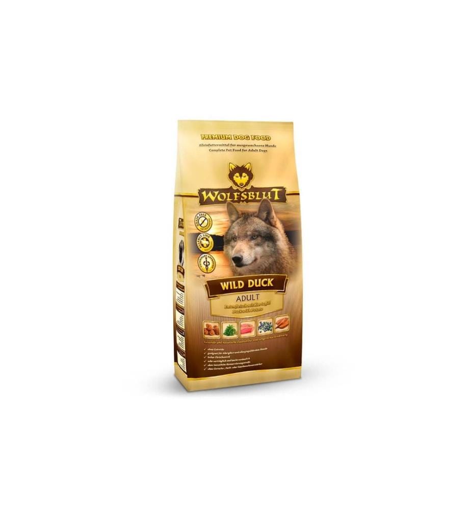 WOLFSBLUT - Trockenfutter Dog Wild Duck Adult, 12.5 kg