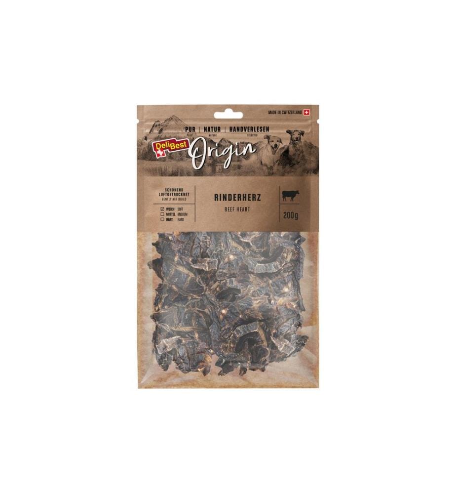DELIBEST - Kausnack Origin Rinderherz 200 g, Schweizer Fleisch