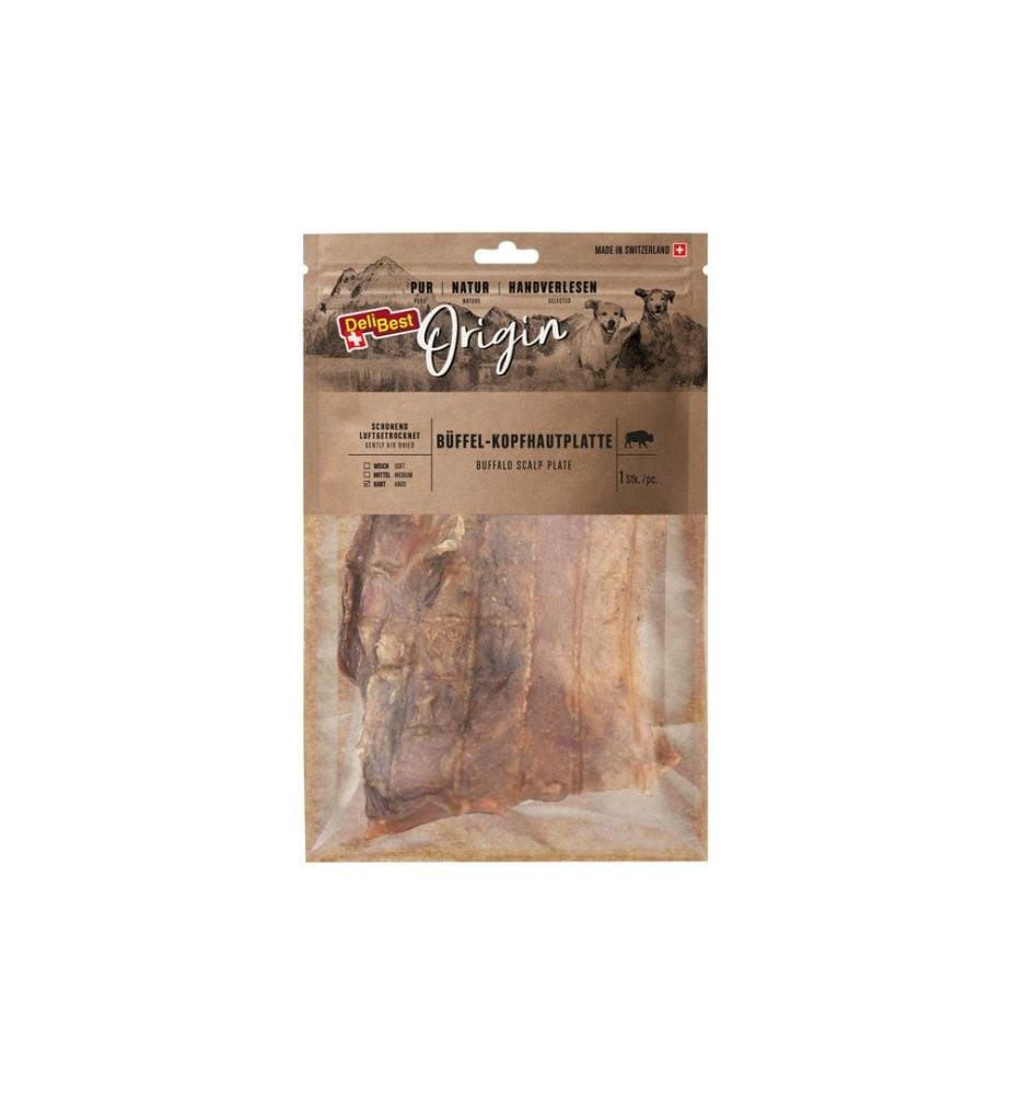 DELIBEST - Kausnack Origin Büffel-Kopfhautplatte 1 Stk.