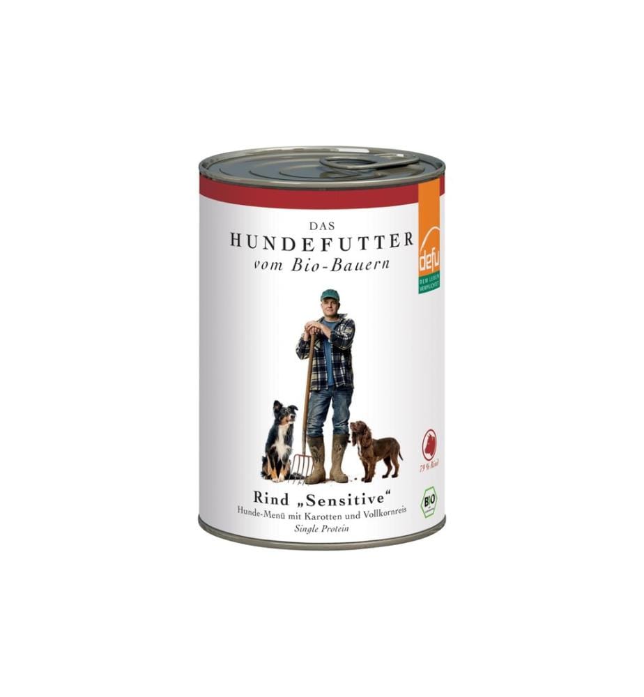 DEFU - Nassfutter Menü Sensitiv Bio Rind, 410 g