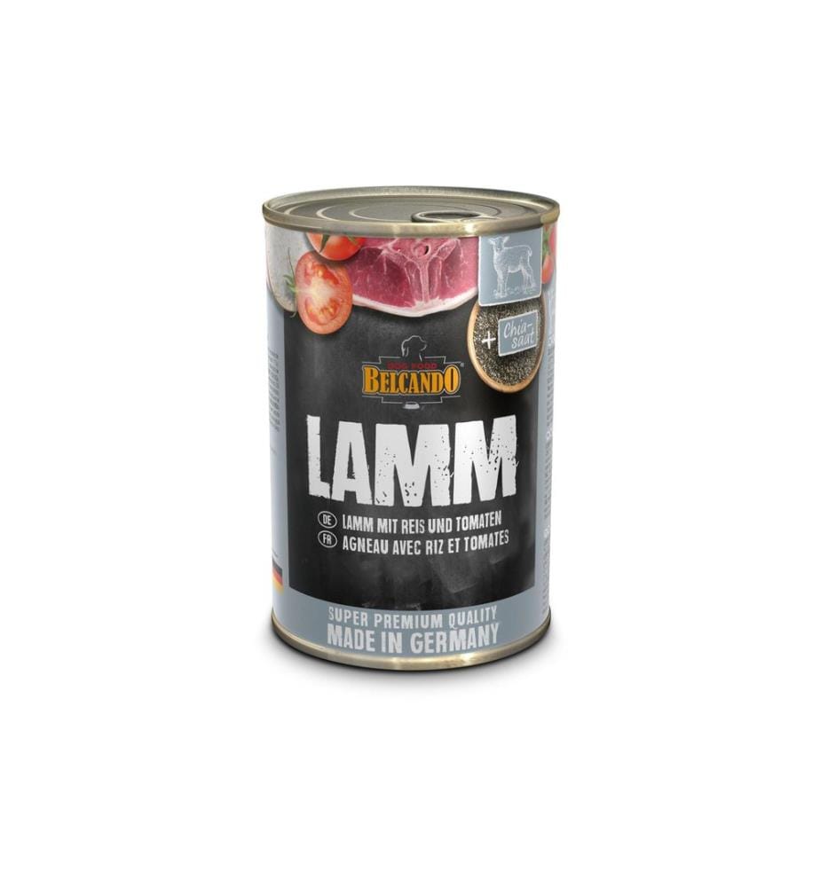 BELCANDO - Nassfutter Lamm mit Reis & Tomate, 400g