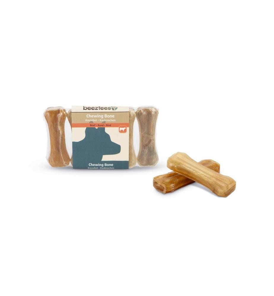 BEEZTEES - Kauknochen Rinderhaut, 7.5 cm, 5 Stk.