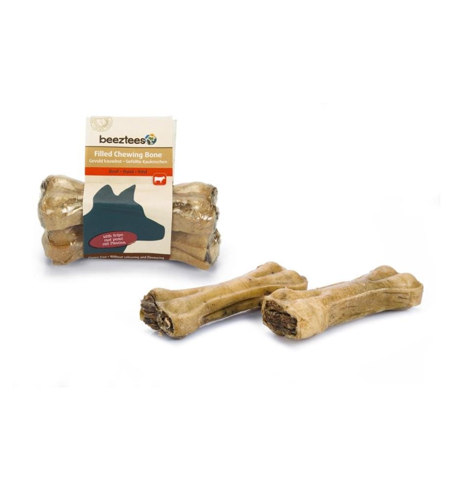 BEEZTEES - Kausnack Knochen mit Pansen, 10 cm, 2 Stk.