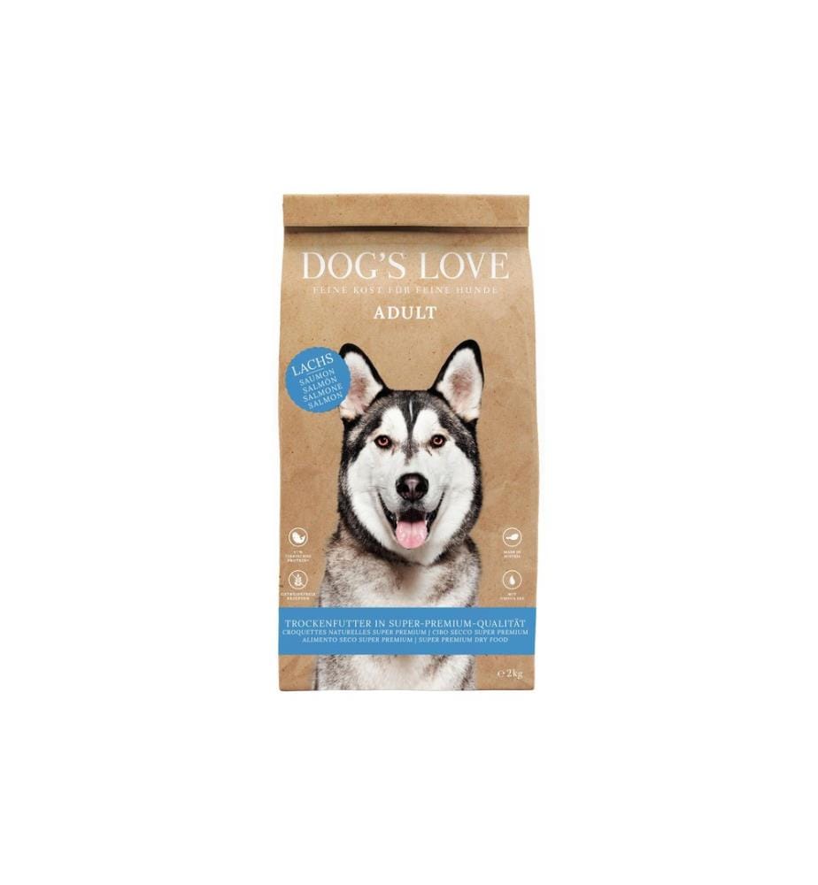 DOG'S LOVE - Alimentation sèche Adulte, Saumon et truite, 2 kg