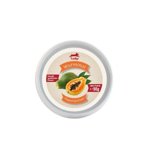 Leiky - Supplément alimentaire pour chiens Poudre de papaïne Wurminol, 90 g