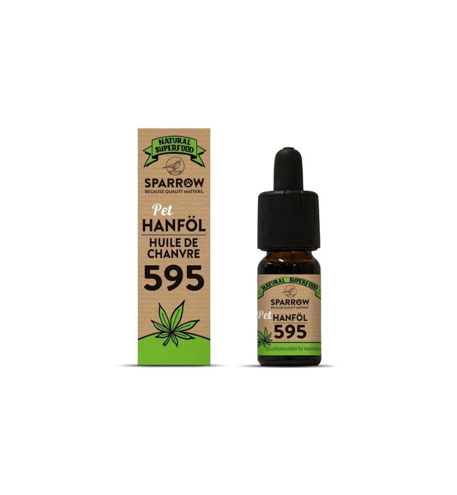 Sparrow - Hunde-Nahrungsergänzung Hanföl 595 mit CBD, 10 ml