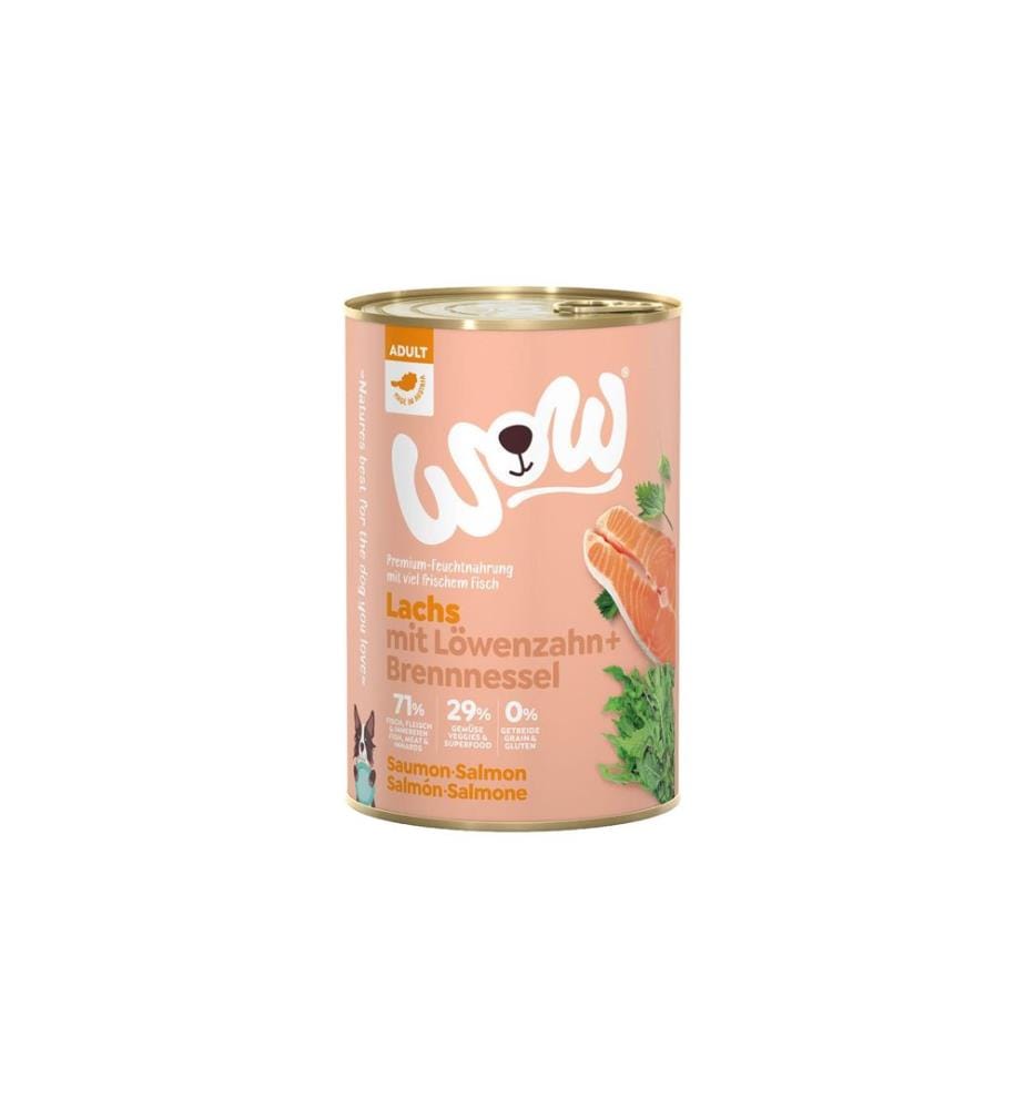 WOW - Nassfutter Adult Lachs, 400 g