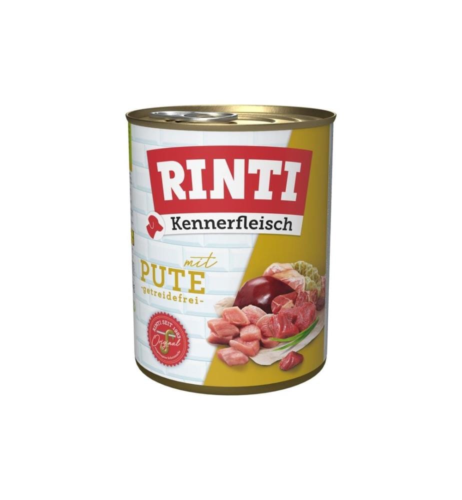 Rinti - Alimentation humide Kennerfleisch pur boîte de dinde, 800 g